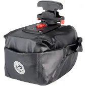 Agu Zadeltas Shelter - Zwart - 1,3L - Waterdicht - KLICKfix