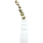 Present Time Vase Sparkle Bottle glass white