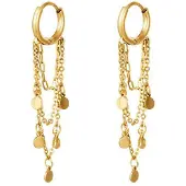 Yehwang Oorbel garlands goud