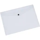 Q-CONNECT documentenmap, A5, transparante PP, drukknopsluiting 12 stuks