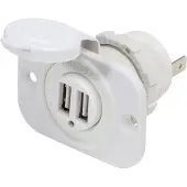 Blue Sea Systems Double Usb Charger Plug Transparant