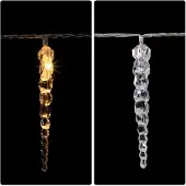 Monzana Regen Lichtketting - Kerstverlichting - Incl. Afstandsbediening - 80 LED's - 13m - Warm wit