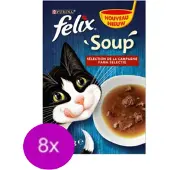 Felix 8x - Soup Countryside Selectie - Kattensoep - 6x48g