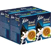 Felix 4x - Vis Selectie - Kattensoep - 6x48g