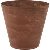 Ter Steege Plantenpot/bloempot in een natuursteen look Dia 32 cm en Hoogte 29 cm dark terra cotta - Plantenpotten