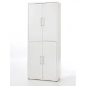 Hioshop Prisme kantoorbenodigdheden 4 deuren wit.