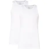 Claesen's - Hemd Wit Rib Cotton/Lycra 2-PackCL 1333-White-L
