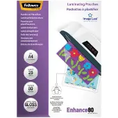 Fellowes ImageLast Lamineerhoezen A4 Glanzend 80 micron Transparant Pak van 25