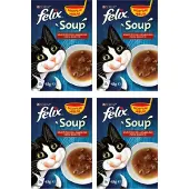 Felix 4x - Soup Countryside Selectie - Kattensoep - 6x48g