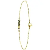 Lucardi Armband goud / kaki