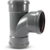 PVC handel Manchet t-stuk 90° m-m-200 mm, SN4