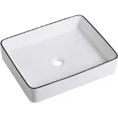 Guido Gusto Wastafel Elena 50x40x11cm glans wit