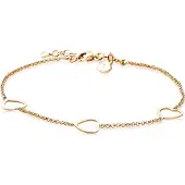 Zinzi zilveren armband geel verguld hart 17-20cm ZIA1188G