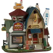 Lemax The Happy Brooder & Dairy Shop battery operated Led Kerst