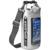 Celly waterdichte tas met telefoonvak 2 liter grijs
