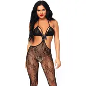 Leg avenue Catsuit Mollie - Zwart