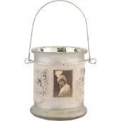 Clayre & Eef Waxinelichthouder | Ø 8*10 cm | Transparant | Glas | | 6GL0852