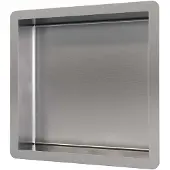 Brauer Inbouwnis 30x30cm RVS geborsteld