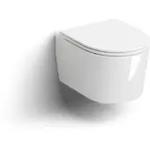 Clou InBe 1 wandtoilet, met toiletzitting, versie 48 cm, wit ker.