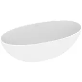 Royal plaza Lengua vrijstaand bad 180x80cm ovaal met pop up mat wit