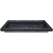 Wiesbaden Raw wastafel enkel met 2 kraangaten 120x46x5 cm hardsteen gezoet