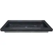 Wiesbaden Raw wastafel enkel zonder kraangat 120x46x5 cm hardsteen gezoet