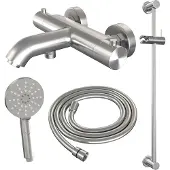 Brauer Brushed Edition thermostatische badkraan RVS geborsteld PVD set 2