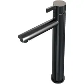 Brauer Wastafelmengkraan gunmetal edition coldstart opbouw hoog halfronde hendel geborsteld gunmetal pvd