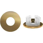 Brauer Gold Edition overloopring voor wastafels 35mm geborsteld messing PVD