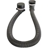 Brauer Badafvoer met Overloop Badvulcombinatie Black Edition Mat Zwart