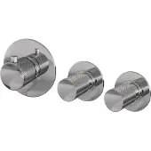 Brauer Chrome Carving inbouwthermostaat en 2 stopkranen chroom