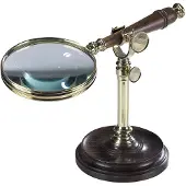 Authentic Models - Magnifying Glass With Stand - Vergrootglas - vergrootglas op standaard - 25cm x 11,5cm x 18cm