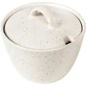 Broste Copenhagen - Suikerpotje 'Nordic Vanilla' Ø10,5 x H7 cm