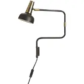 Co Bankeryd Ray wandlamp zwart-messing