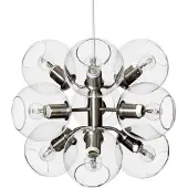 Co Bankeryd Tage hanglamp zilver-helder glas