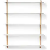 Gejst Nivo Wandplank E Licht / Wit - Wandplanken Eiken White - 20141