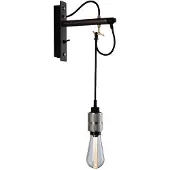 Buster + Punch Wandlamp Hooked wall nude, dimbaar, zwart, Woon-/ Eetkamer, metaal, Modern, wandlamp