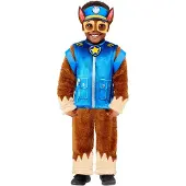 Paw Patrol - Verkleedkleding - Chase - Kinderen - 92/104 (3-4 jaar) - Luxe