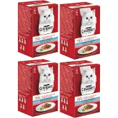 Gourmet 4x Mon Petit - Zalm - Kattenvoer - 6x50g