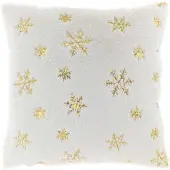 Unique living kussen ice crystal 45x45cm gold