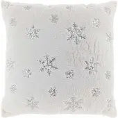 Unique living kussen ice crystal 45x45cm silver