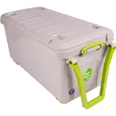 Really Useful Boxes Really Useful Box recycled opbergkoffer op wieltjes 16 liter, grijs