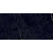 Navale Gelo vloertegel 60x120cm zwart goud marmer glans gerectificeerd