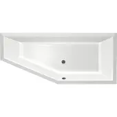 Xenz Society Compact hoekbad 170x75 cm rechts wit