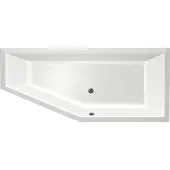 Xenz Society Compact hoekbad 180x80 cm rechts wit