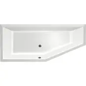 Xenz Society Compact hoekbad 180x80 cm links wit