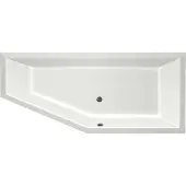 Xenz Society Compact hoekbad 180x80 cm rechts mat wit