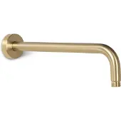 BLUE LABEL Brondby Douchearm 30cm - Geborsteld Goud PVD - Wandkraan - Messing - Kranen, Douchekranen, Hoofddouche Houders - 8711802074695 - Kranen, Douchekranen, Hoofddouche houders