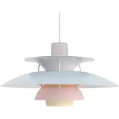 Louis Poulsen PH 5 Hanglamp Pastels Oyster Blue Rose