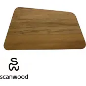 Scanwood snijplank / serveerplank Trapez robinia